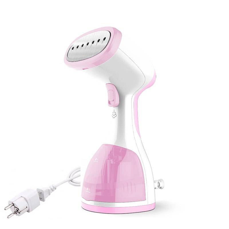 280ml handhållna plaggångare tygångare 15 sekunder snabbuppvärmning 1500w plaggsångare för hemresande bärbart ångstrykjärn - Rosa