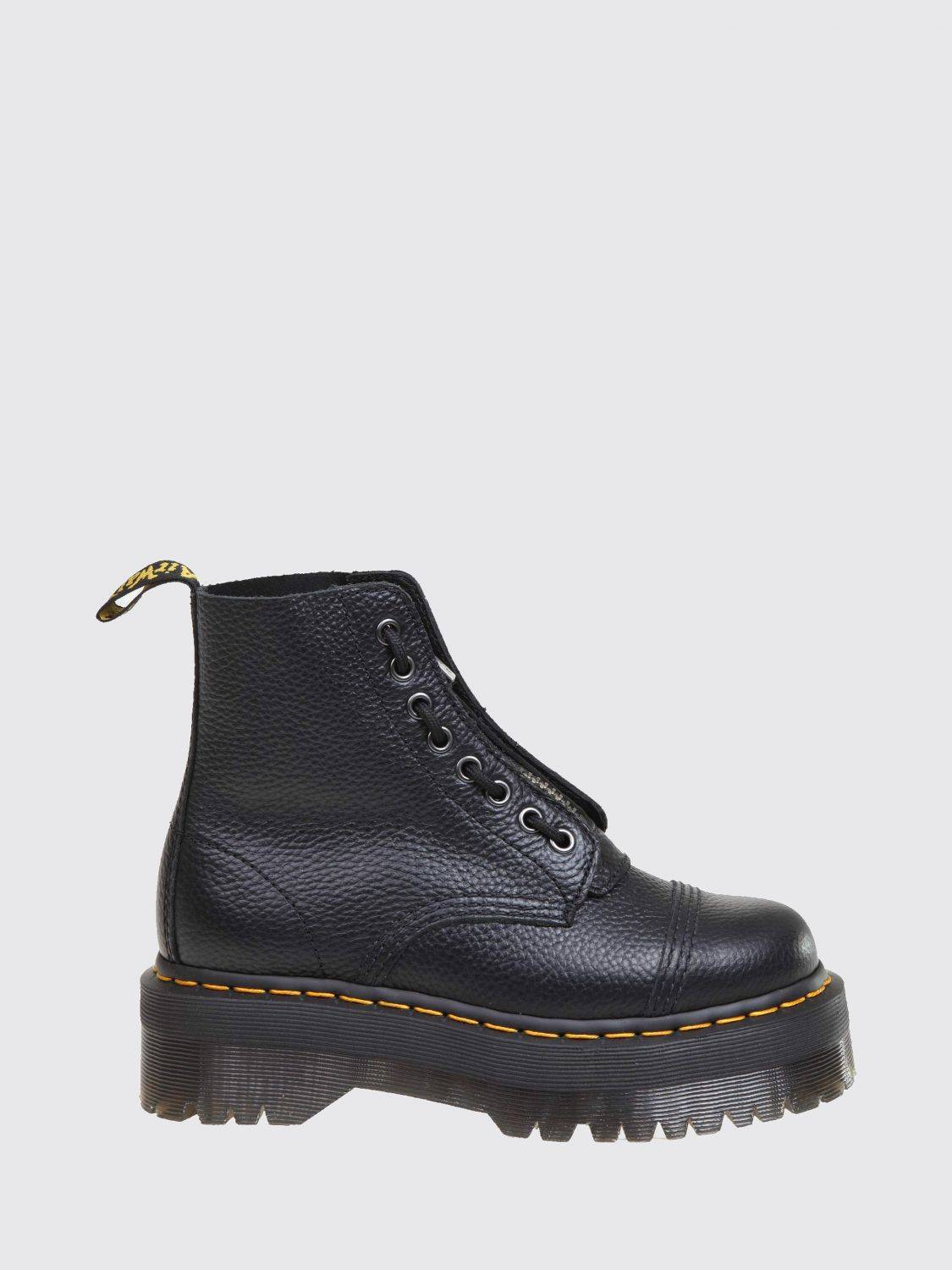 DR. MARTENS Sinclair Stiefel aus gefrästem Nappaleder mit Reißverschluss und Plateausohle - 3