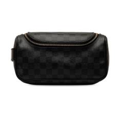 Louis Vuitton Vintage, Vintage , Dame, Sort, ONE SIZE, Brugt Toilettaske 26 Damier Graphite