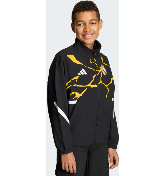 Adidas Adidas Adidas Real Madrid Avengers Z.n.e. Anthem Jacka För Barn Fanshop fotboll Black - 9-10Y