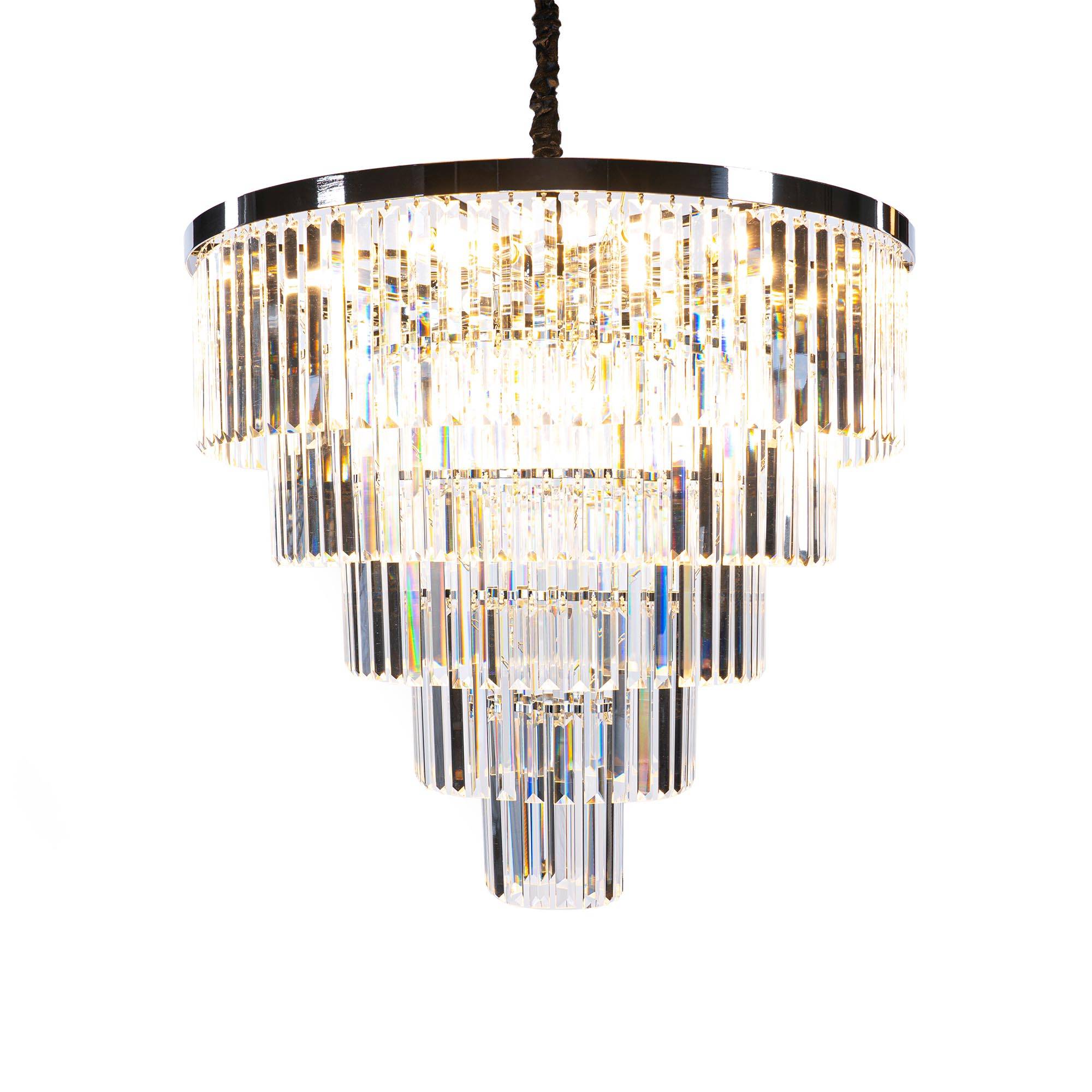 Kristallkrona Krom Ø80cm - Florence | Vesani