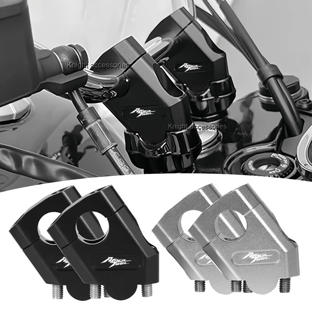 Motorcycle Handlebar Riser Clamp CNC Handle Bar Lift Extend Adapter Mount For Africa Twin 750 XRV XRV750 XRV 750