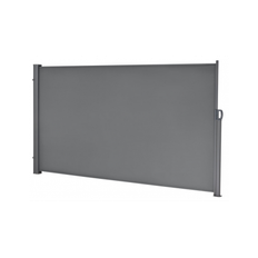 Sidemarkise 180 x 300 cm i stål og polyester - Grå/Grå