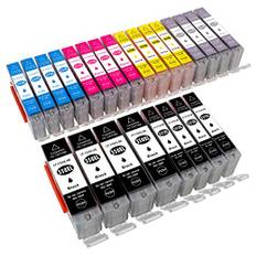 ESMOnline 24 komp. XL Druckerpatronen Canon PGI 550 CLI 551 Pixma MG5450 MG5550 MG5650 MG5655 MG6350 MG6450 MG6650 MG7100 MG7150 MG7550 MX725 MX925 iP7200 iP7250 iP8750 iX6850