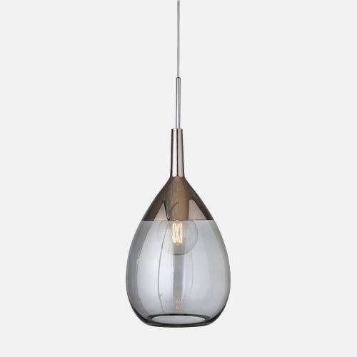 Lute Pendant lamp XL Smokey grey Platinum