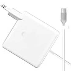 Leyf Mac Book-laddare 30 W snabbladdare Type-C (USB-C kabel)/kompatibel med Apple iPad Pro (2018 och senare), iPad Air (2020 och senare), Samsung, Xiaomi/nätadapter, laddningskontakt