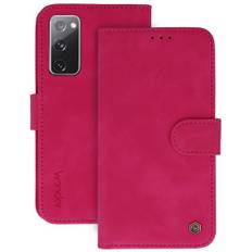 Fodral Samsung Galaxy S20 FE Mocca Eko Läder Fancy Rosa
