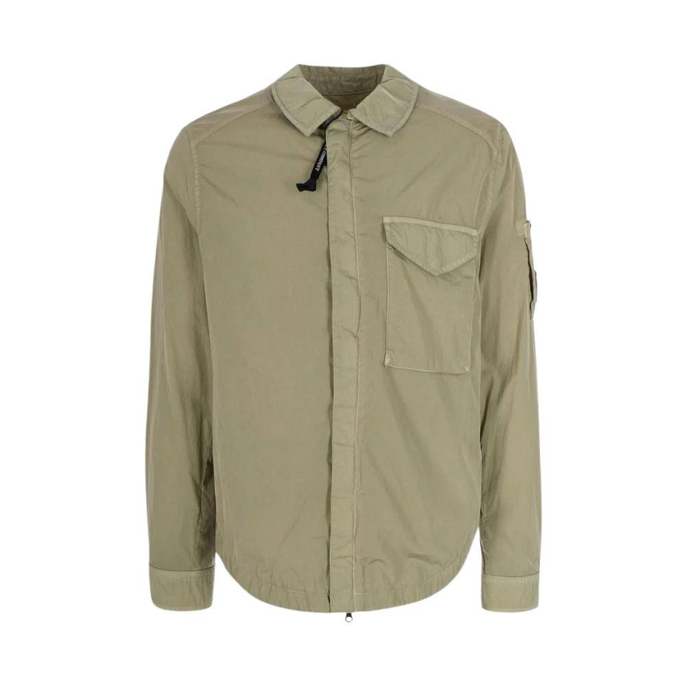 C.P. Company Chrome R Lens Overshirt - Skjorter - Herre - Grøn - S - Uld