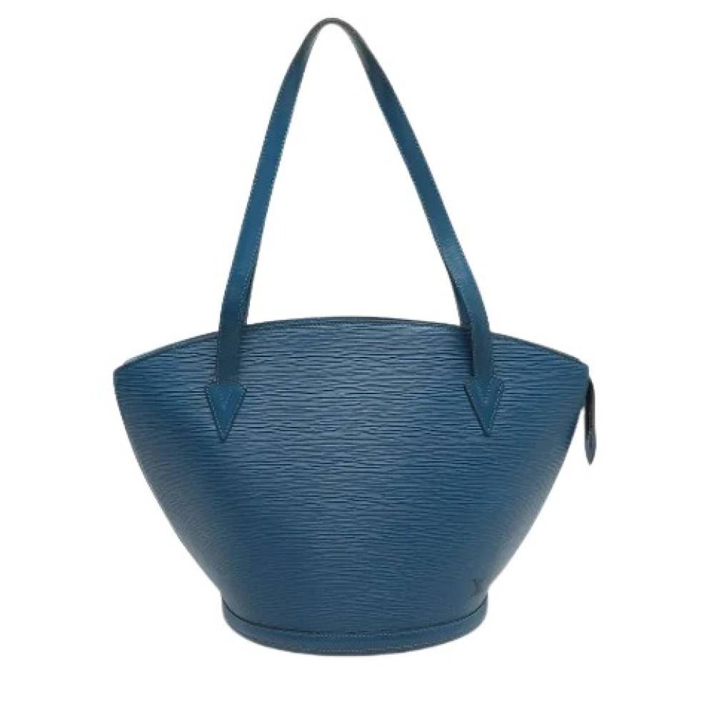Louis Vuitton Vintage Pre-owned Saint Jacques GM - Vintage - Dame - Blå - ONE SIZE - Læder