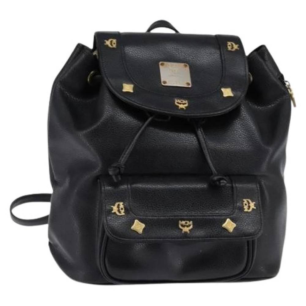 MCM Pre-owned Pre-owned Backpack - Vintage - Dame - Sort - ONE SIZE - Uld