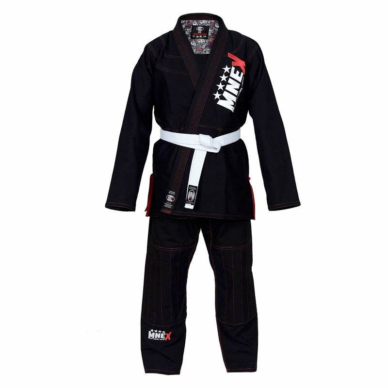 Brazilian Jiu Jitsu Suits for Men's BJJ Gi Kids/Adult BJJ Suit Kimono 450Gsm Blue,Black,White,Grey - White / Adult (A4)