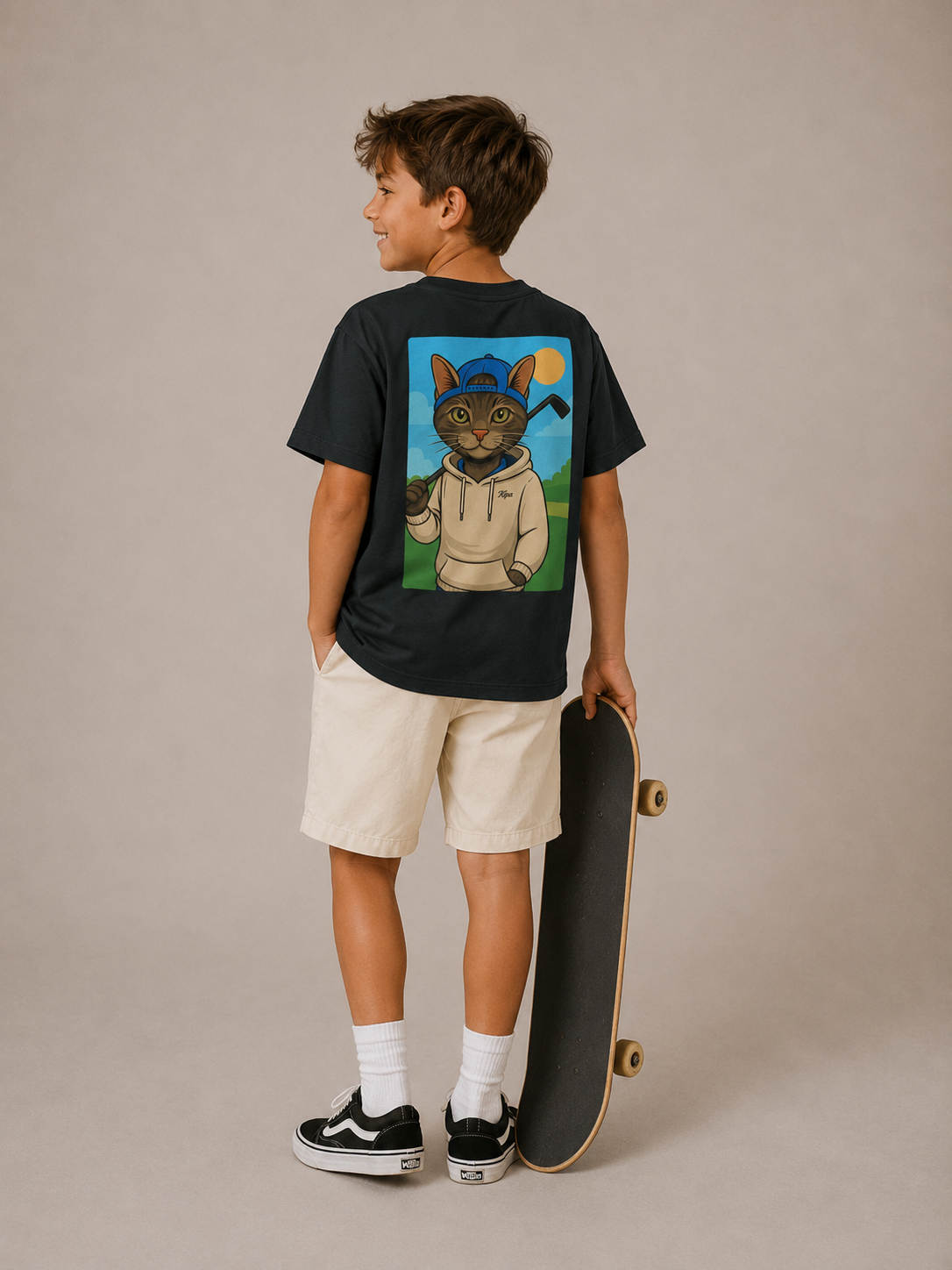 Caddie Cat - Kids tee - Black / 110-116 cl