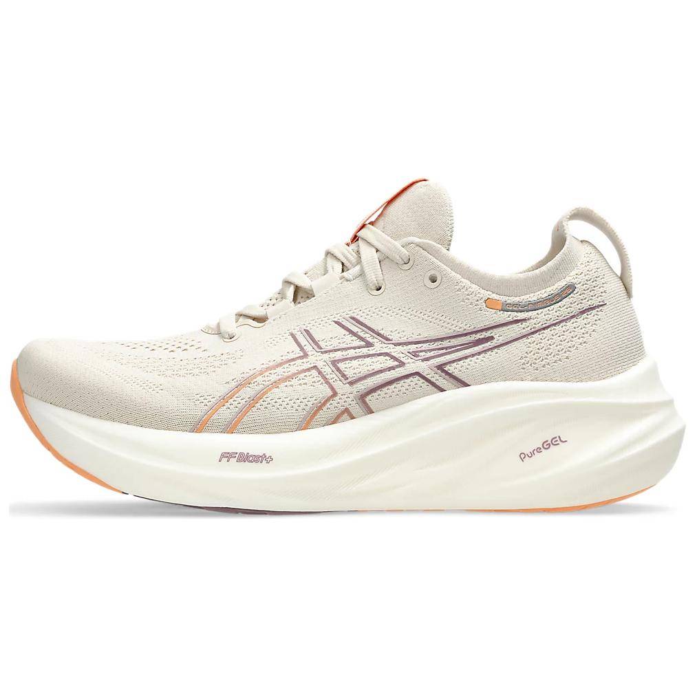 ASICS Gel Nimbus 26 Oatmeal Faded Orange Dam Sneakers Creme 1012B601-250 cm beige