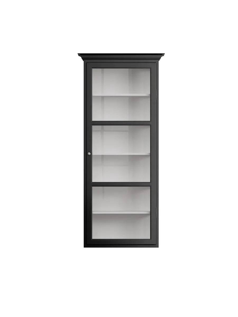 Væghængt Vitrineskab Classic V4, sort fra Lindebjerg Design - Jacobsen Plus