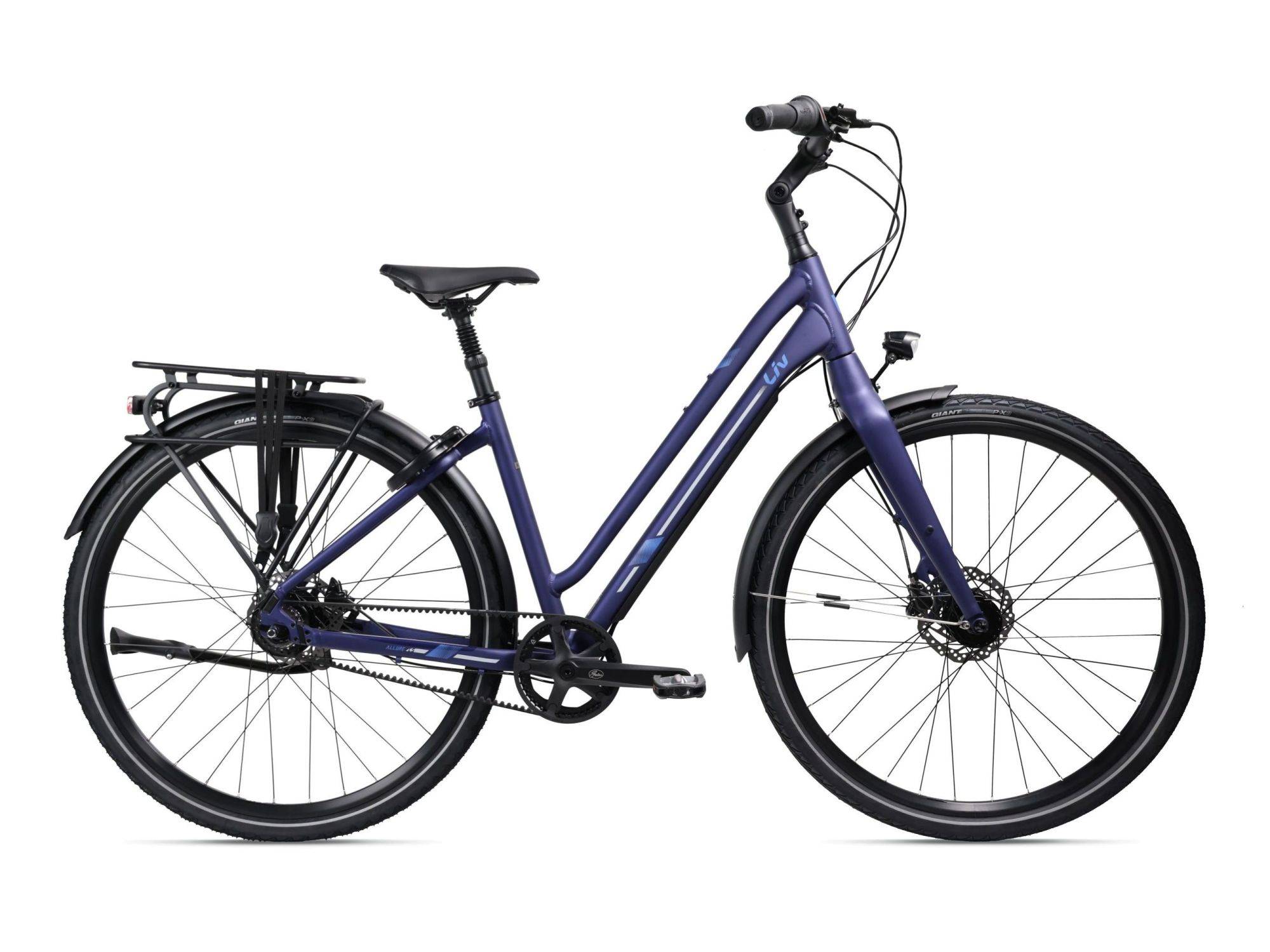 Liv Allure Cs 2 Deep Cove Remtræk - m - Citybike Dame - Lilla.