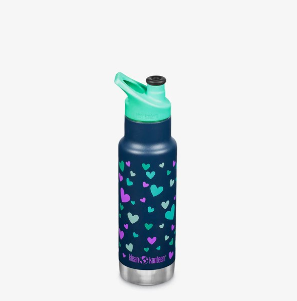 Klean Kanteen Isolerad Kid Classic 355 ml Navy Hearts