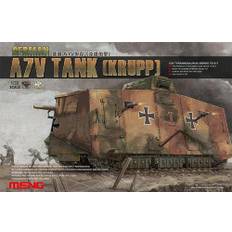 Mont Model World War I German A7V Tank Krupp Plastic Model 1/35