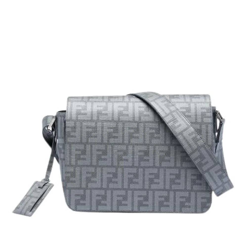 Fendi Vintage Pre-owned Canvas fendi-tasker - Vintage - Dame - Grå - ONE SIZE -
