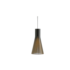 Secto Design - Secto 4201 pendel - Ø25 cm - Naturlig birk - hvid ledning & baldakin