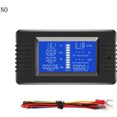Dc 0-200v 0-300a batteritester voltmeter amperemätare spänning strömimpedanskapacitet energitidsmätare - Nej