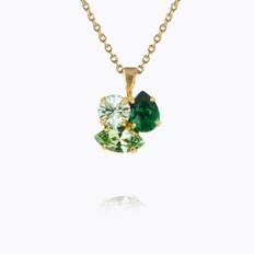 Caroline Svedbom Ana Halsband / Majestic Green Combo (Guld)