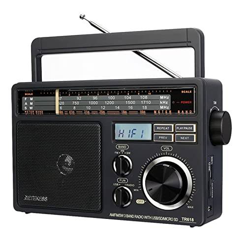 Retekess TR618 Bärbar Radio, FM/AM/SW