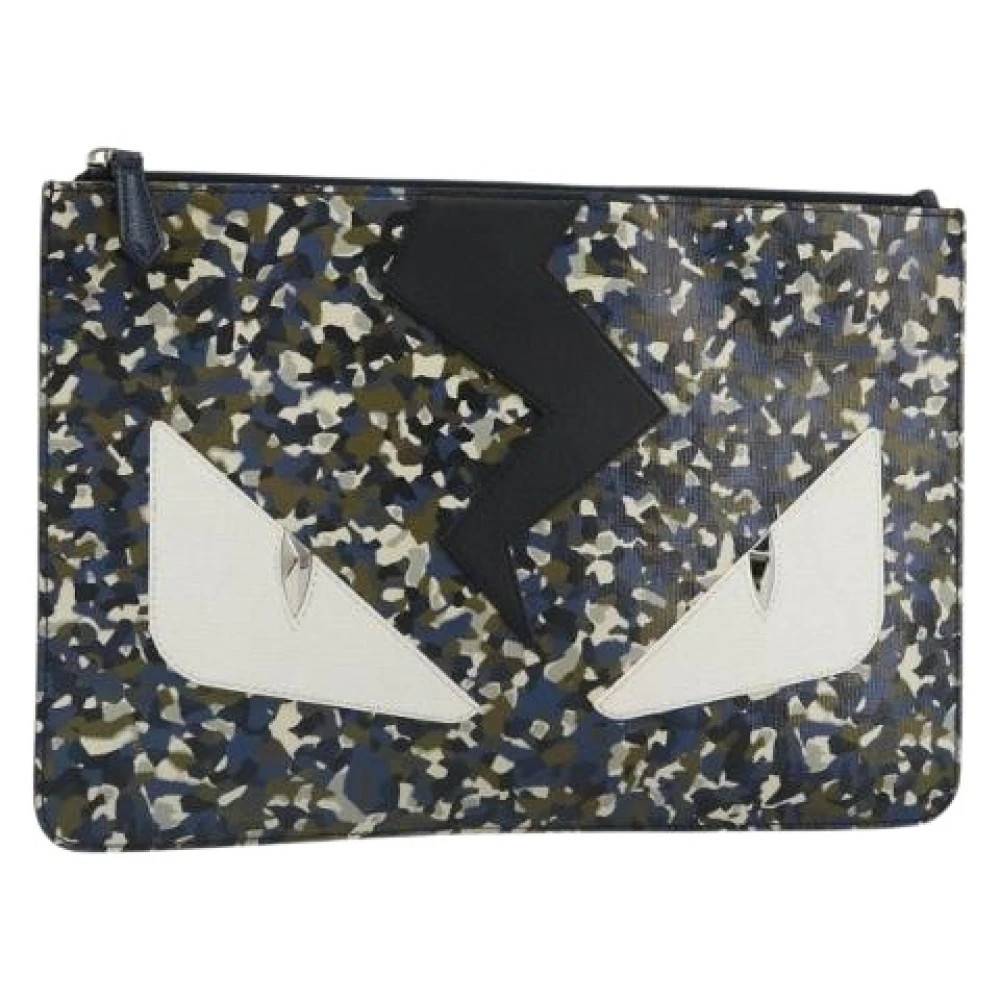 Fendi Vintage Pre-owned Vintage Læder Clutch - Vintage - Dame - Flerfarvet - ONE SIZE - Læder