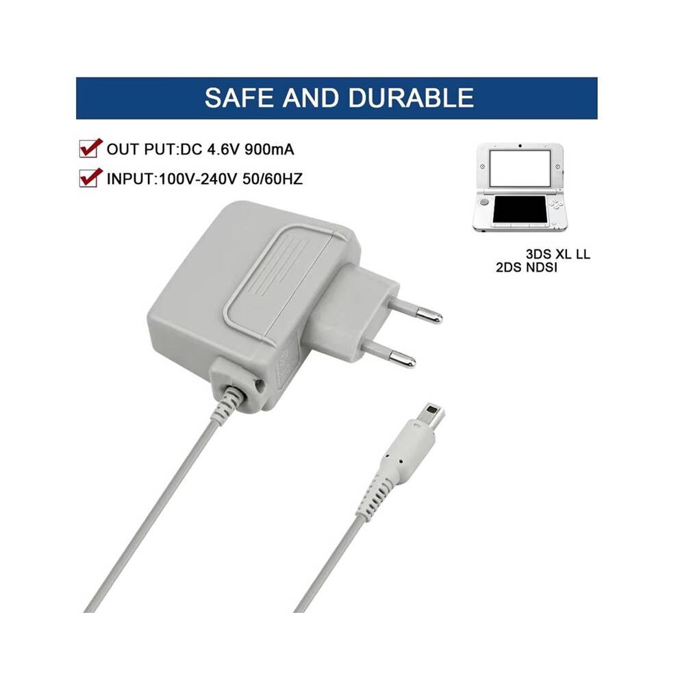 NEW Charger AC Adapter 100V-240V for NEW 3DS XL LL AC Power Supply for XL 2DS 3DS 3DS XL Game Console EU