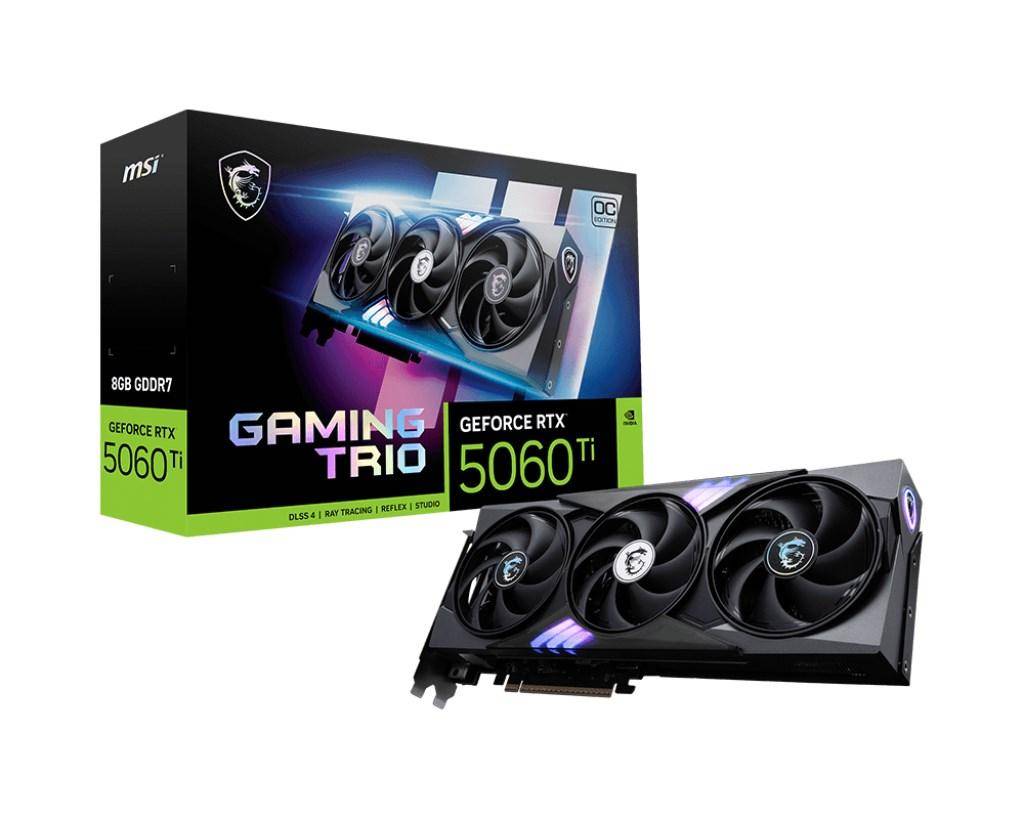 MSI GeForce RTX 5060 Ti GAMING TRIO OC 8 GB GDDR7 grafikkort