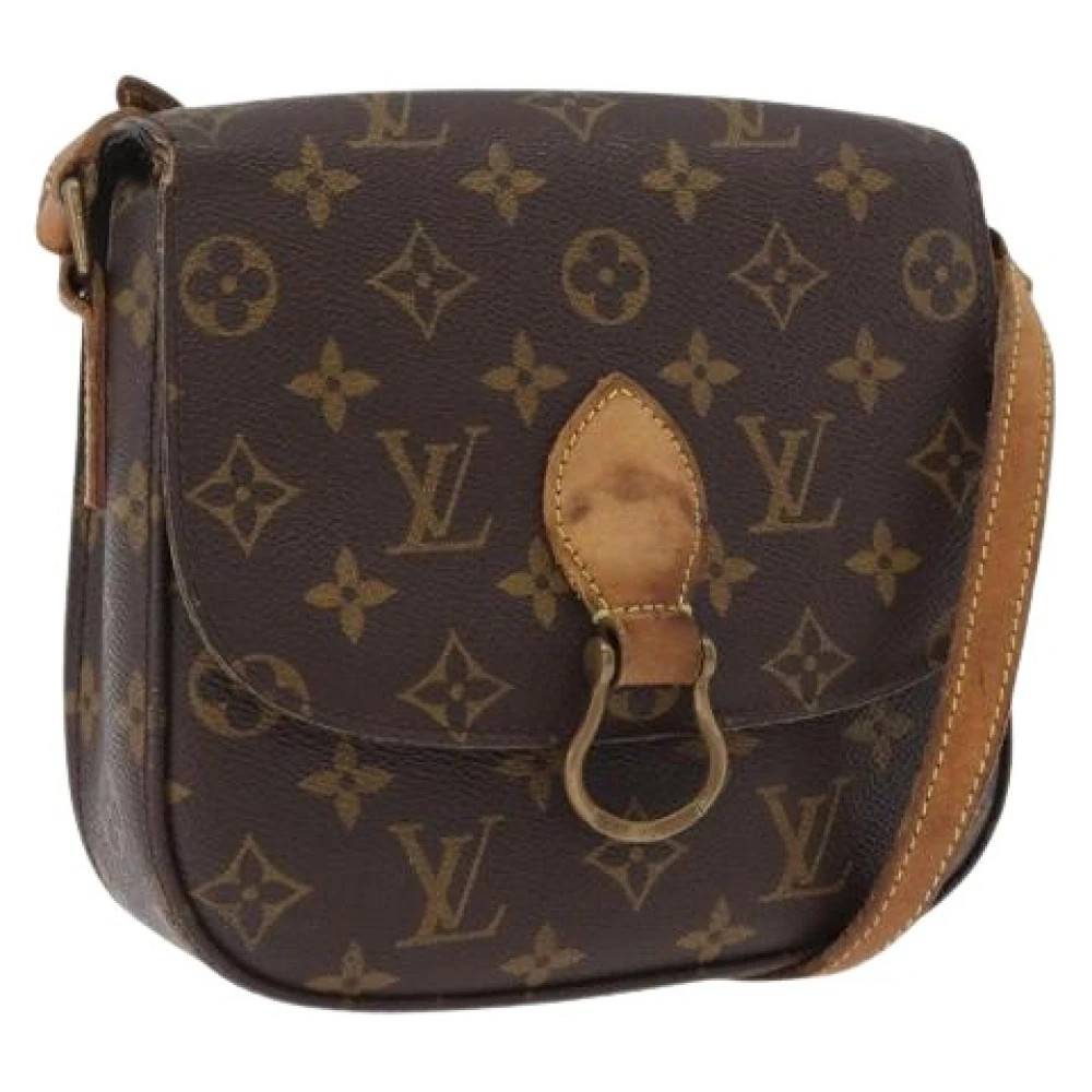 Louis Vuitton Vintage Pre-owned Saint Cloud Skuldertaske - Vintage - Dame - Brun - ONE SIZE - Uld