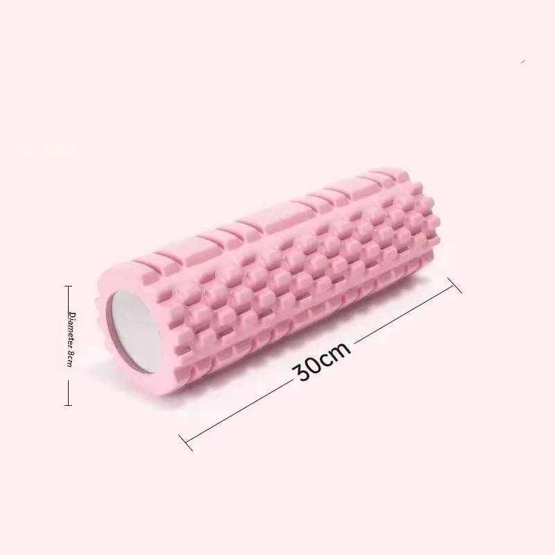 30cm Yogacolumn Gym Fitness Pilates Skumrulle Träning Ryggmassage Rulle Yogablock Hemträningsutrustning rosa