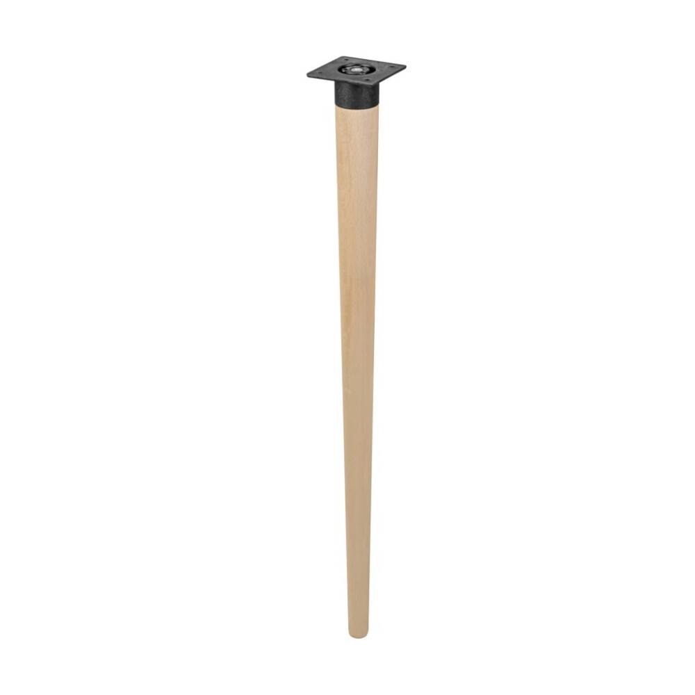 Bordben H710 mm Nordic konisk lakeret bøg