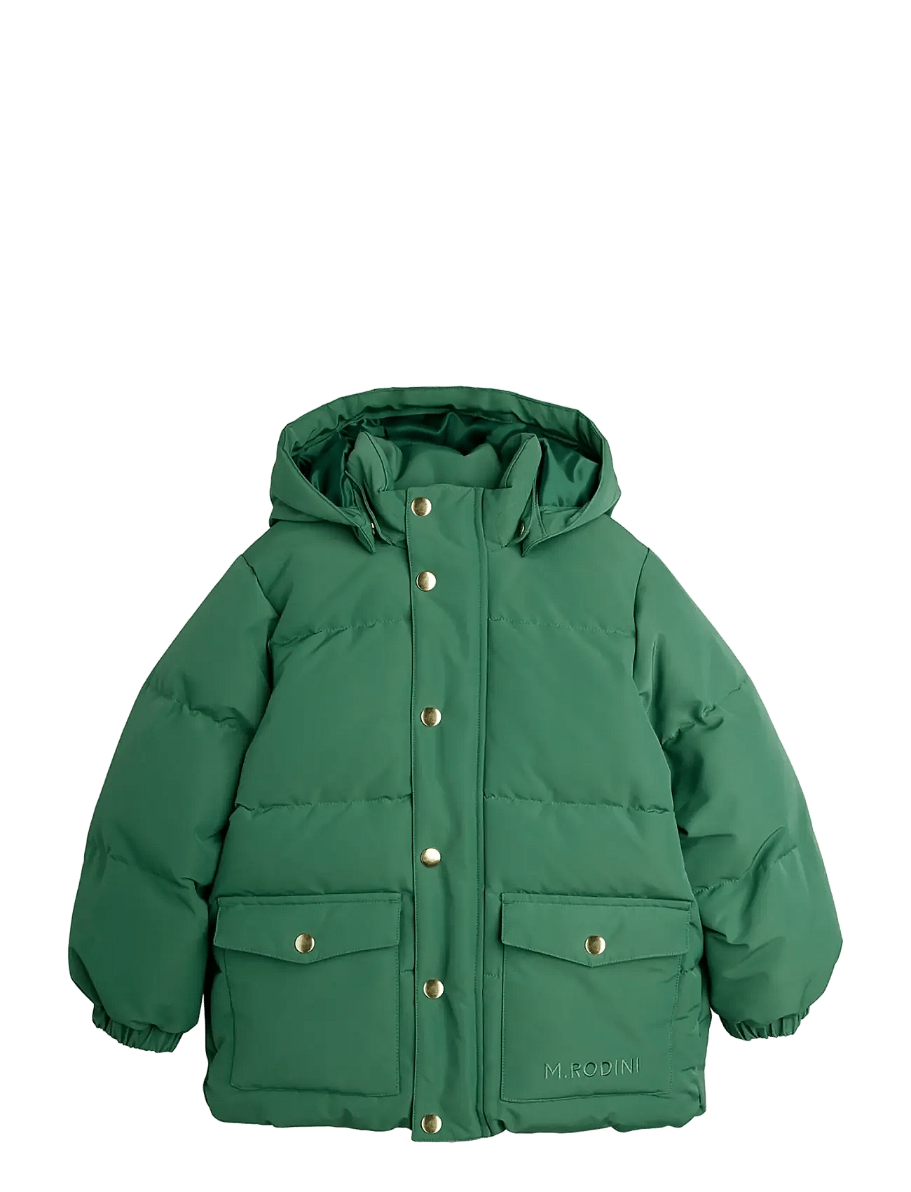 Mini Rodini Solid Heavy Puffer - Green - 140/146