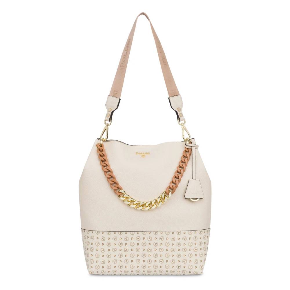 Pollini Skuldertaske - Tasker - Dame - Beige - ONE SIZE - Uld