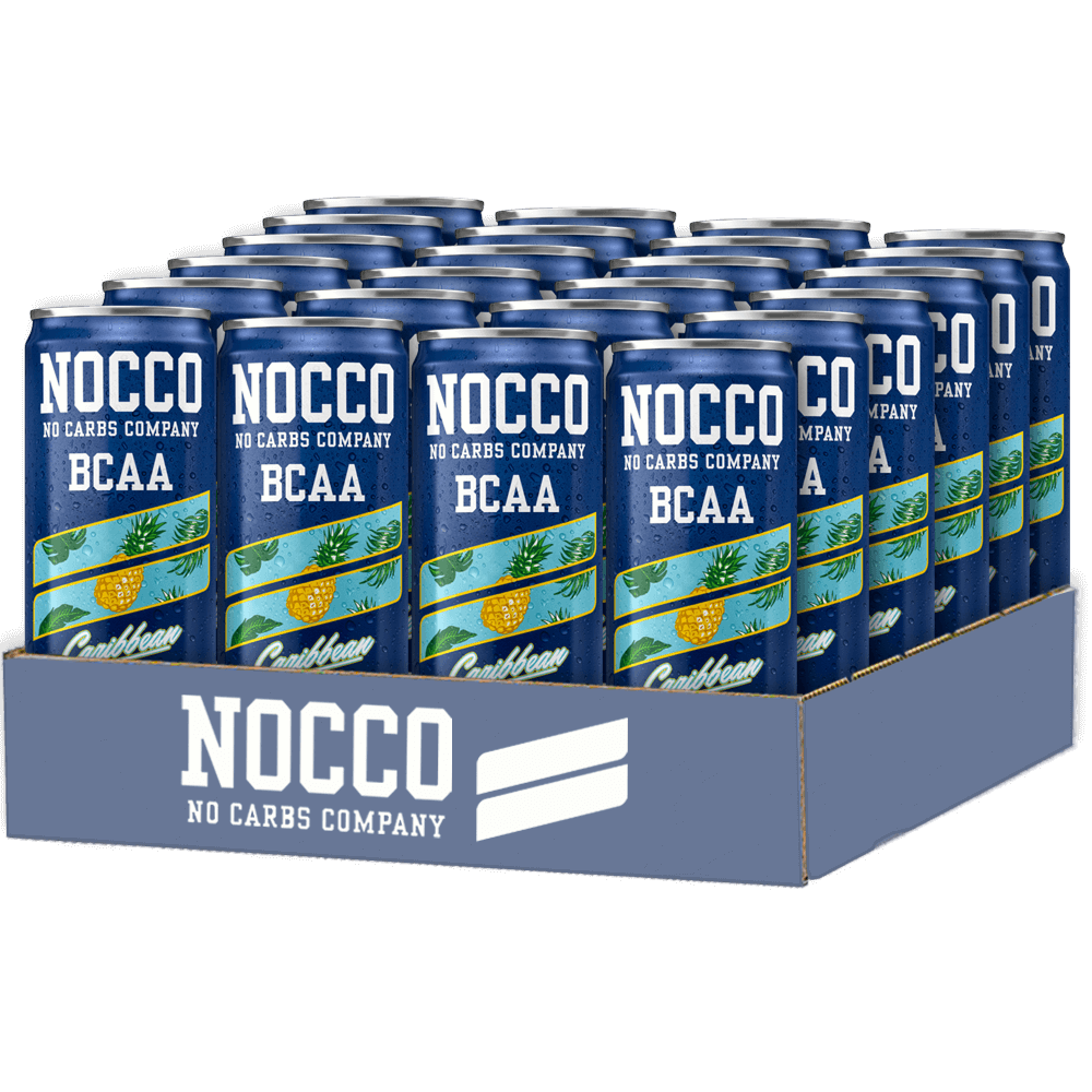 NOCCO BCAA Caribbean - 24x330ml. (inkl. SE pant) - Energidrikke.