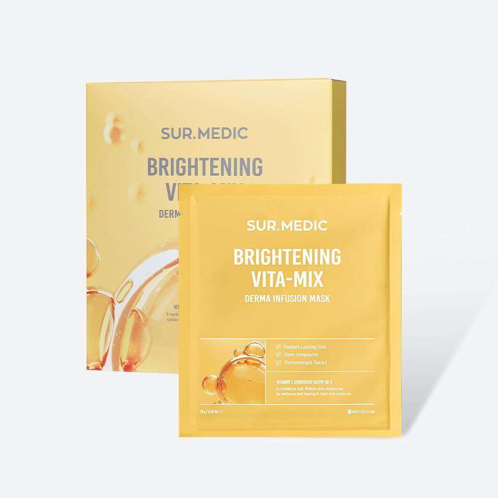 NEOGEN Sur.Medic+ Derma Infusion Mask Brightening Vita-Mix 28g*10 sheets