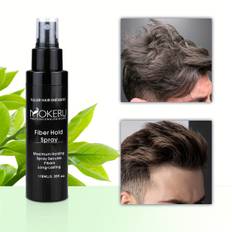 TEMU Mokeru Fiber Hold Spray For Men, 3.99oz - Instant Styling Mist With Fiber Powder, Adds Volume And Texture, Moisturizing Formula For Normal Hair, Hair Styling Spray Sea Salt