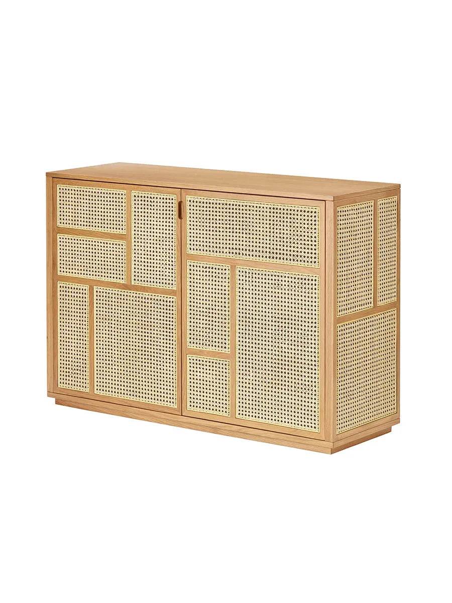 Air Sideboard, oak/cane fra Design House Stockholm - Jacobsen Plus