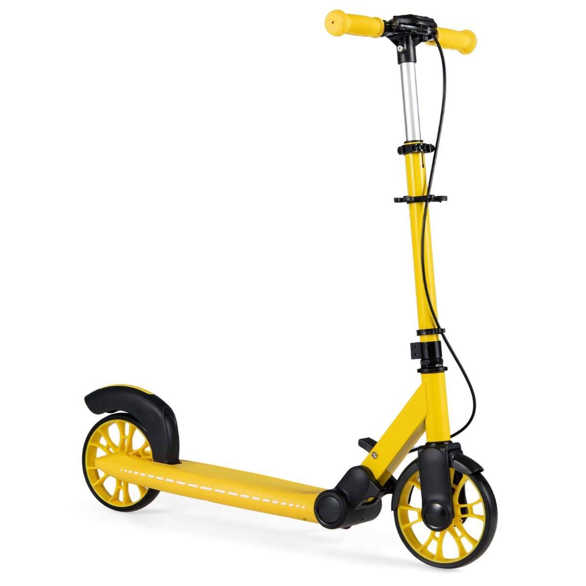 Hopfällbar sparkcykel med LED-hjul och justerbart styre