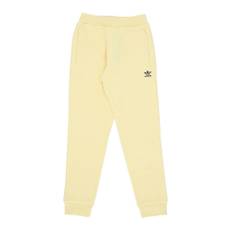 Adidas, Byxor, Herr, L, Bomull, Gula Fleece Mjukisbyxor med Elastisk Midja