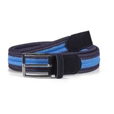 Howard London, Accessoarer, Herr, 90 CM, Läder, Flätat Stretchbälte - blue (90 CM)
