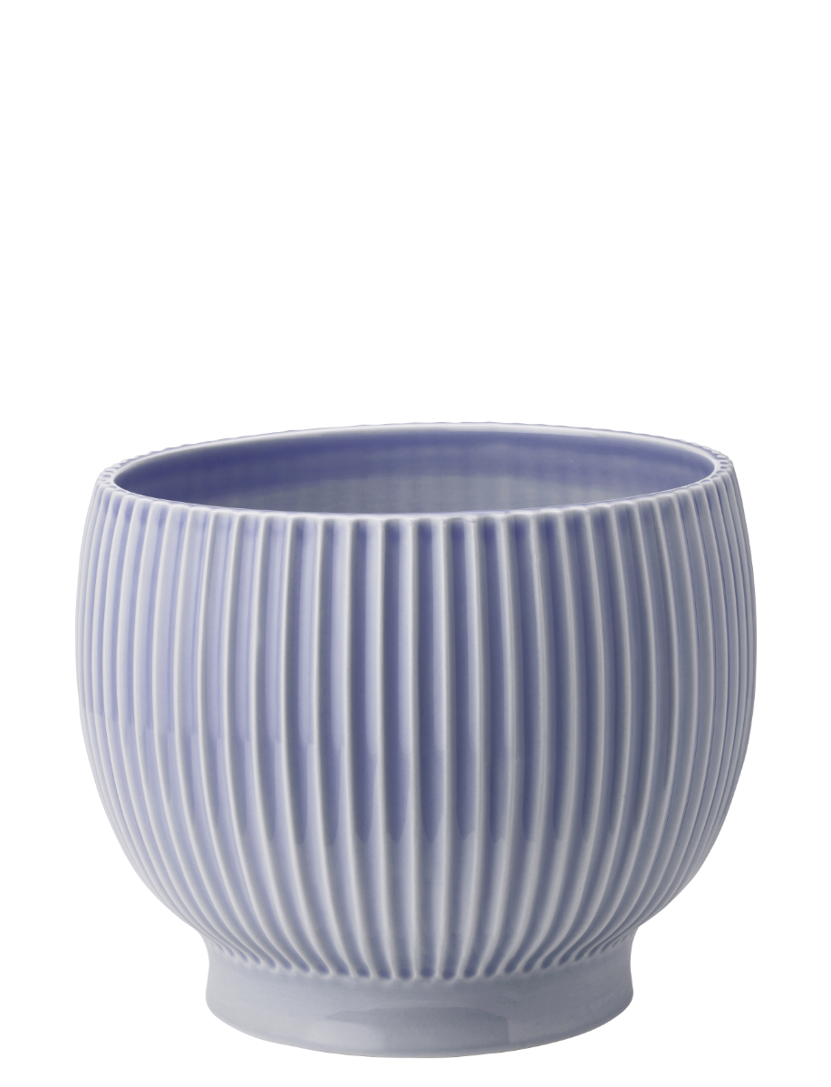 KNABSTRUP Urtepotteskjuler med riller Ø18 cm - lavendel