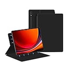 Kraftigt fodral magnetiskt fodral kompatibelt med Samsung Galaxy Tab S9 Ultra 5G fodral 14,6 tum 2023 (SM-X910/X916B/X918U) slimmat fodral för surfplatta med magnetfäste, skydd automatisk