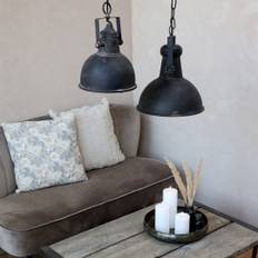 Chic Antique - Factory Lampe i Sort med Robust Elegance