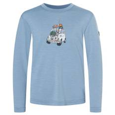 super.natural Kid's Carski L/S Merino undertøj Børn størrelse 110 farve blå