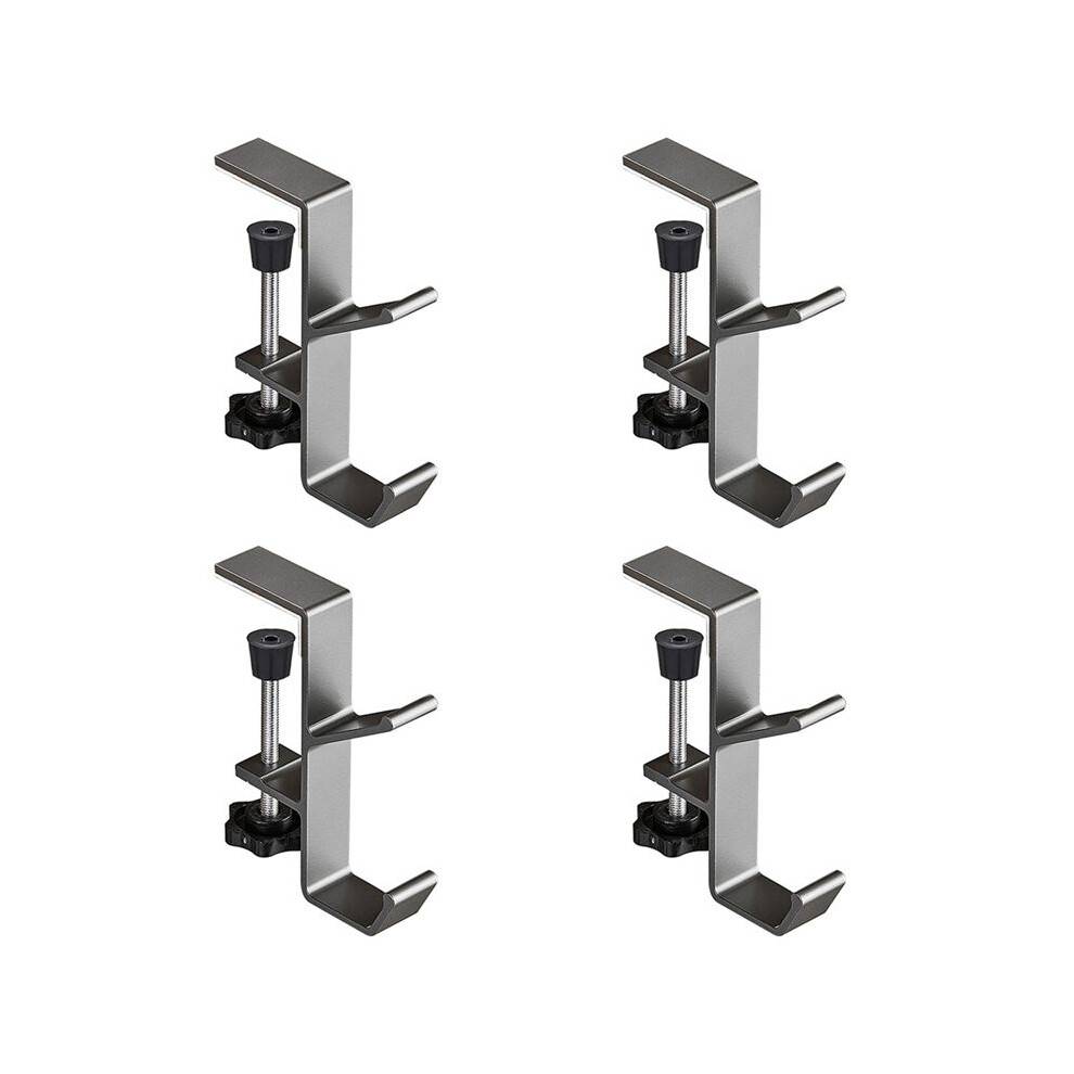 Adjustable 2-in-1 Mantel Hook, Equipped with Double Hooks for Hanging Socks and Garlands, Rust-Proof Metal, 4 PCs. B