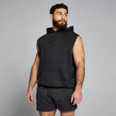 MP Men's Origin Washed Graphic Sleeveless Hoodie – Washed Black - XXXL - Svart