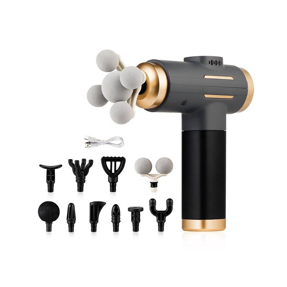 11 in 1 Powerful Electric Massage Gun Adjustable High-Frequency Vibration Fascia Gun for Sports Body Massage