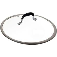 Lock kastrull lock grytlock härdat glas wok stekpanna soppgryta skydd bred sida synligt köksredskap - 14 cm