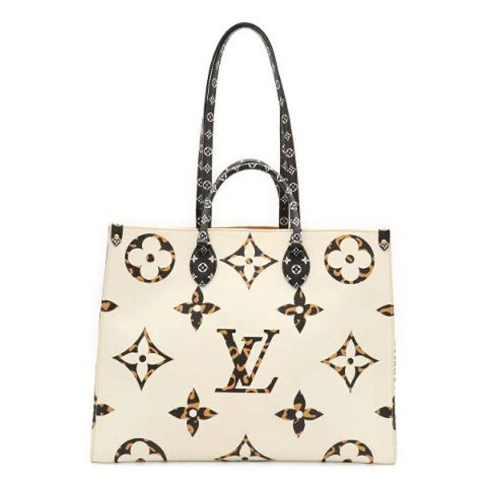Louis Vuitton Vintage Pre-owned OnTheGo Monogram 2way Tote Bag - Vintage - Dame - Beige - ONE SIZE - Uld